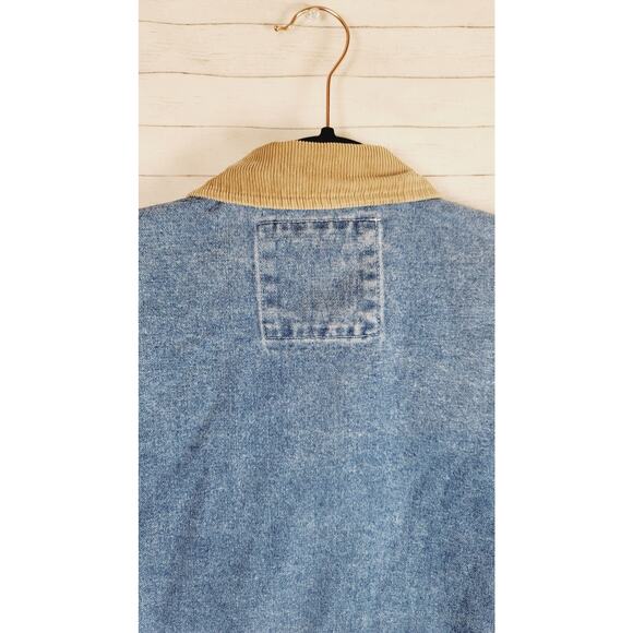 RVCA Chainmail Denim Jacket in Broken In Blue Wash, sz Medium - Picture 12 of 16